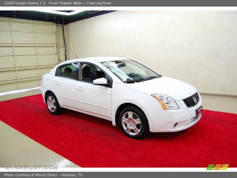 Fresh Powder White / Charcoal/Steel 2008 Nissan Sentra 2.0