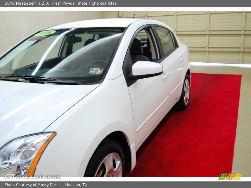 Fresh Powder White / Charcoal/Steel 2008 Nissan Sentra 2.0