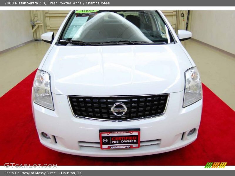 Fresh Powder White / Charcoal/Steel 2008 Nissan Sentra 2.0
