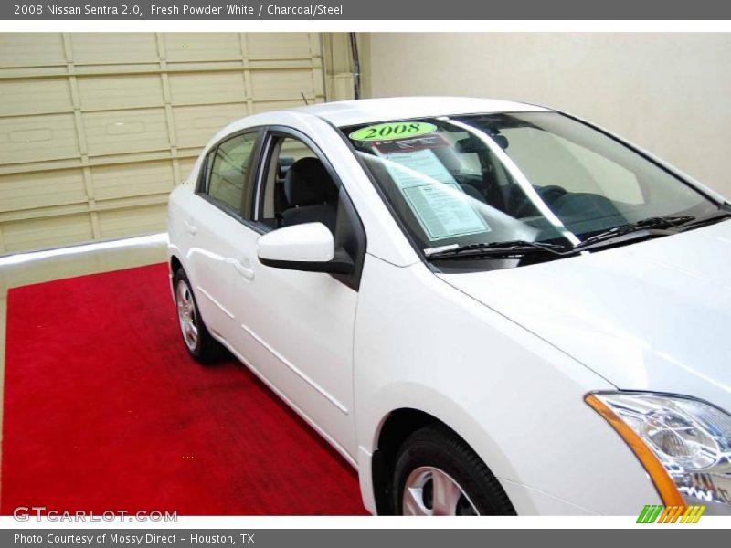 Fresh Powder White / Charcoal/Steel 2008 Nissan Sentra 2.0