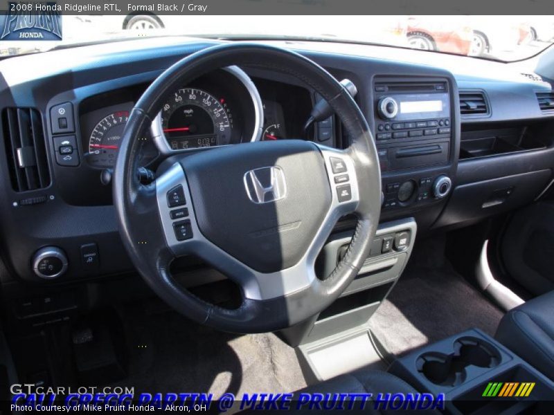Formal Black / Gray 2008 Honda Ridgeline RTL