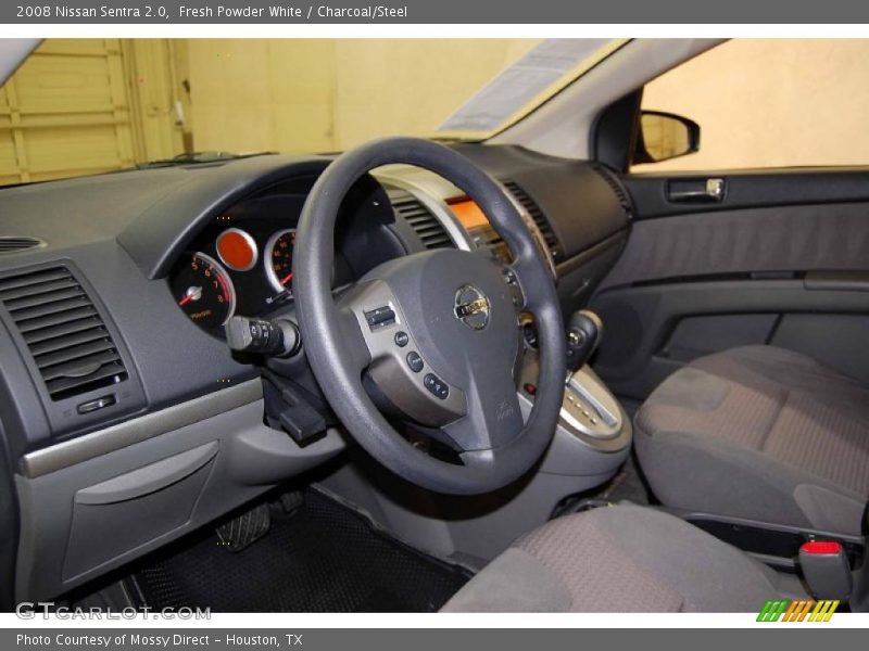 Fresh Powder White / Charcoal/Steel 2008 Nissan Sentra 2.0