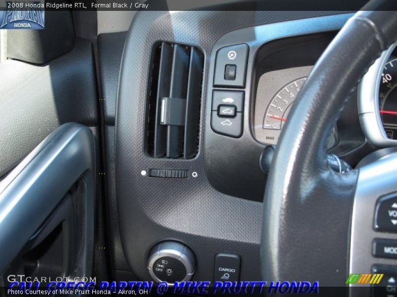Formal Black / Gray 2008 Honda Ridgeline RTL