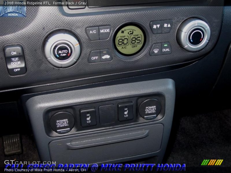 Formal Black / Gray 2008 Honda Ridgeline RTL