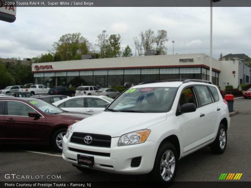 Super White / Sand Beige 2009 Toyota RAV4 I4