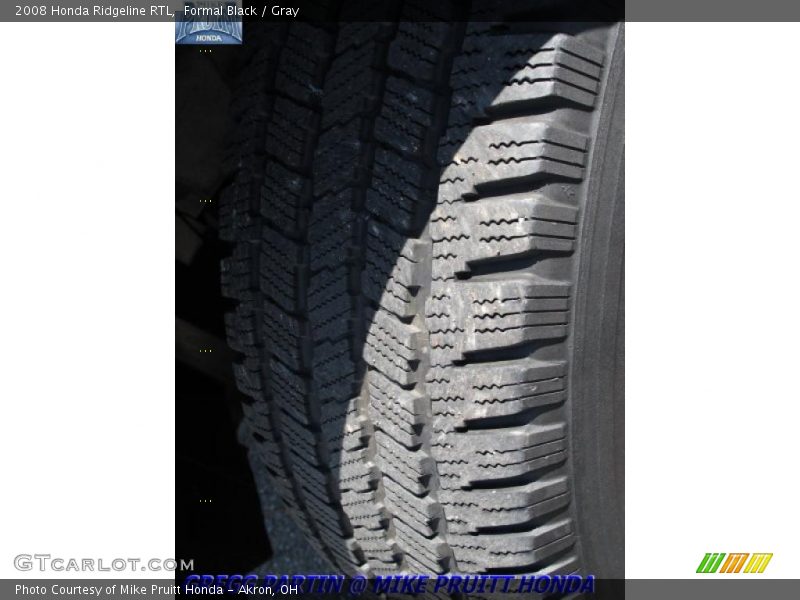 Formal Black / Gray 2008 Honda Ridgeline RTL