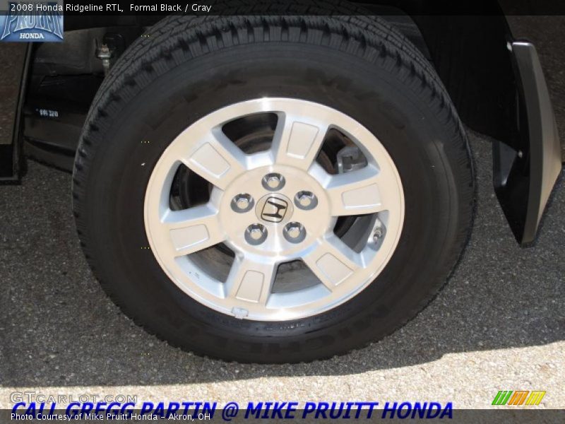 Formal Black / Gray 2008 Honda Ridgeline RTL