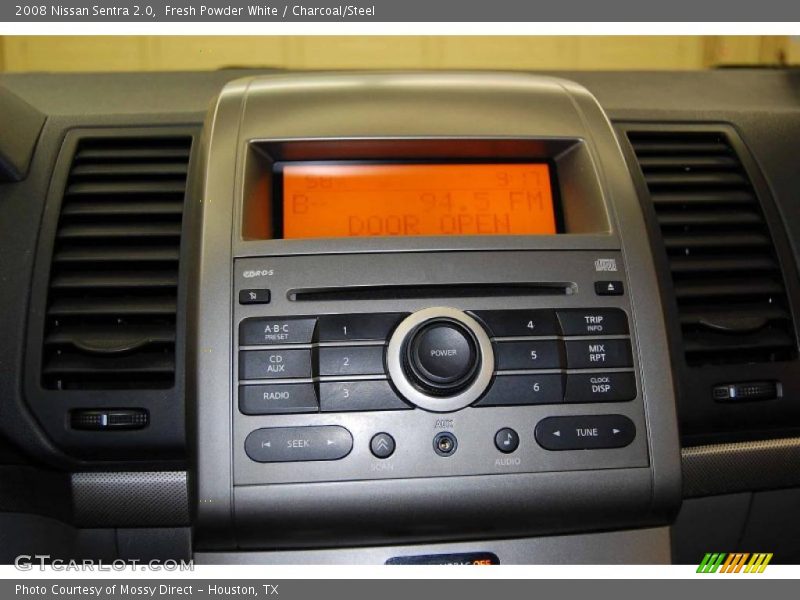 Fresh Powder White / Charcoal/Steel 2008 Nissan Sentra 2.0