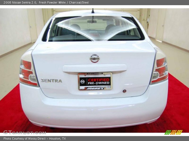 Fresh Powder White / Charcoal/Steel 2008 Nissan Sentra 2.0