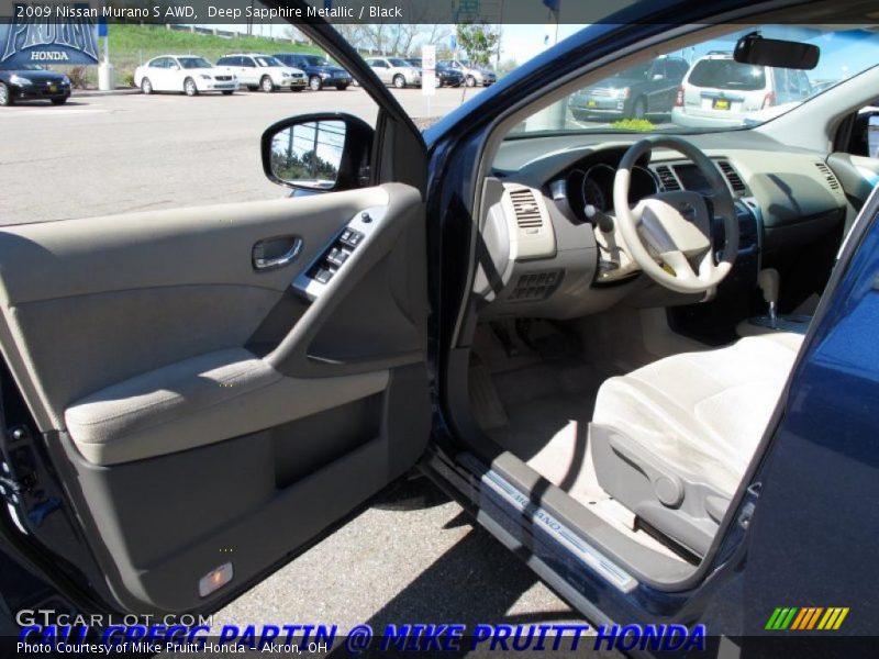 Deep Sapphire Metallic / Black 2009 Nissan Murano S AWD
