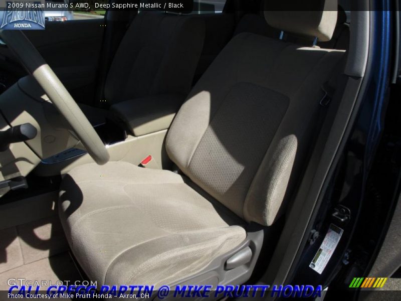 Deep Sapphire Metallic / Black 2009 Nissan Murano S AWD