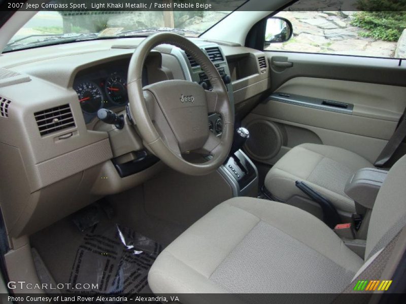 Light Khaki Metallic / Pastel Pebble Beige 2007 Jeep Compass Sport