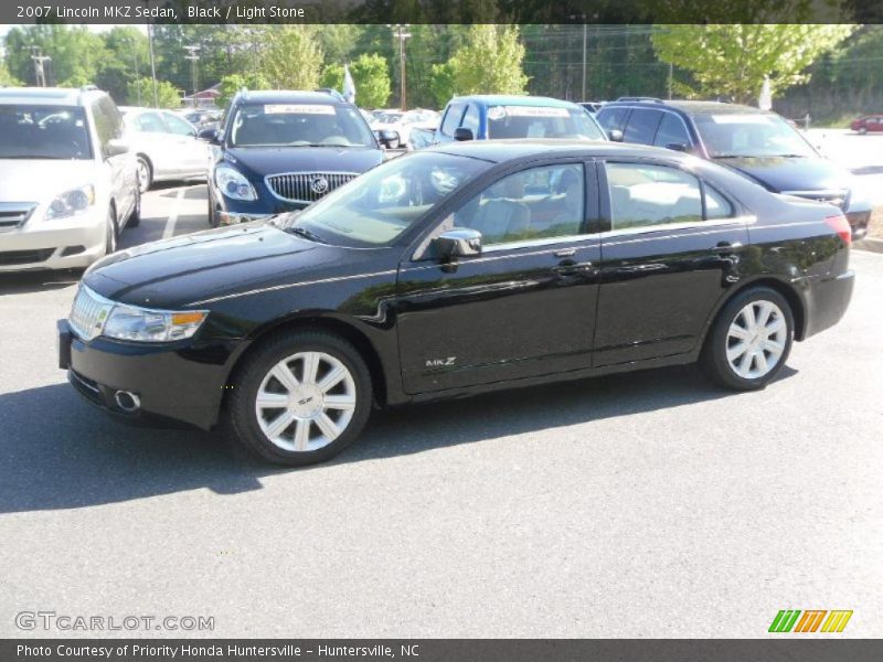 Black / Light Stone 2007 Lincoln MKZ Sedan