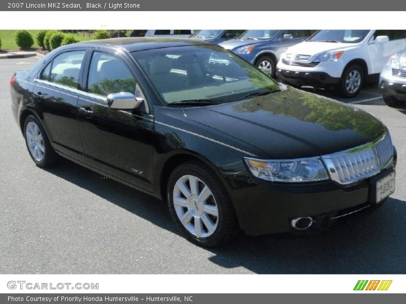 Black / Light Stone 2007 Lincoln MKZ Sedan