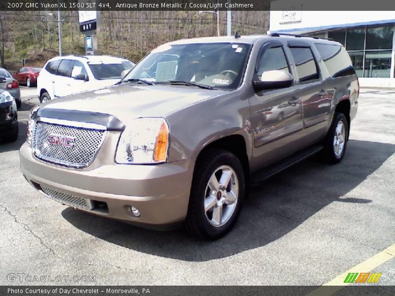 Antique Bronze Metallic / Cocoa/Light Cashmere 2007 GMC Yukon XL 1500 SLT 4x4