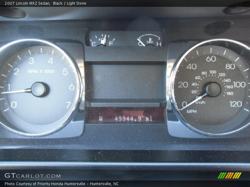 Black / Light Stone 2007 Lincoln MKZ Sedan
