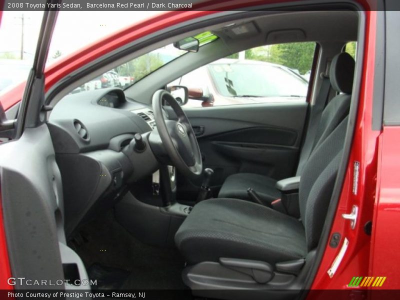 Barcelona Red Pearl / Dark Charcoal 2008 Toyota Yaris Sedan