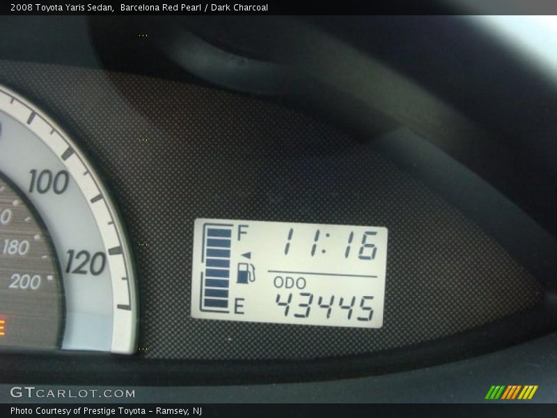 Barcelona Red Pearl / Dark Charcoal 2008 Toyota Yaris Sedan