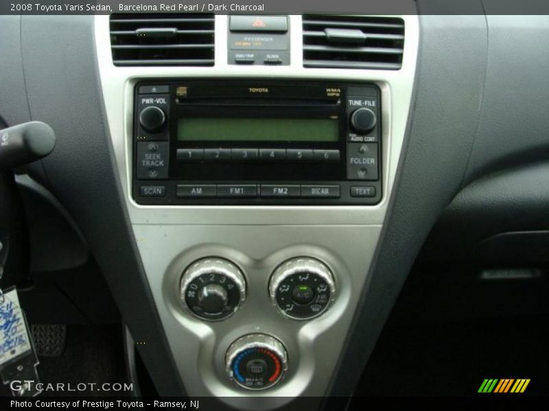 Barcelona Red Pearl / Dark Charcoal 2008 Toyota Yaris Sedan