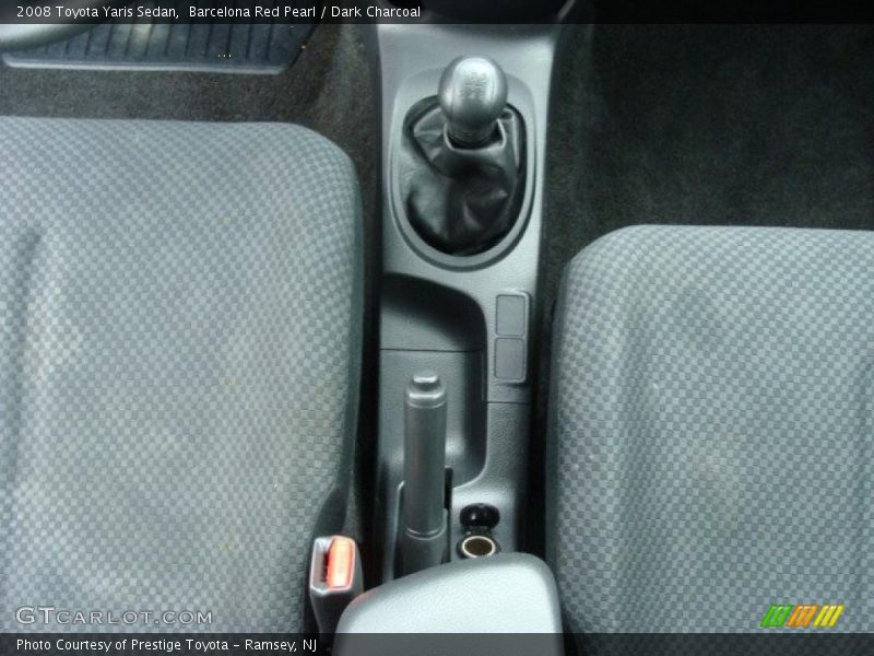 Barcelona Red Pearl / Dark Charcoal 2008 Toyota Yaris Sedan