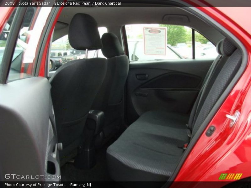Barcelona Red Pearl / Dark Charcoal 2008 Toyota Yaris Sedan