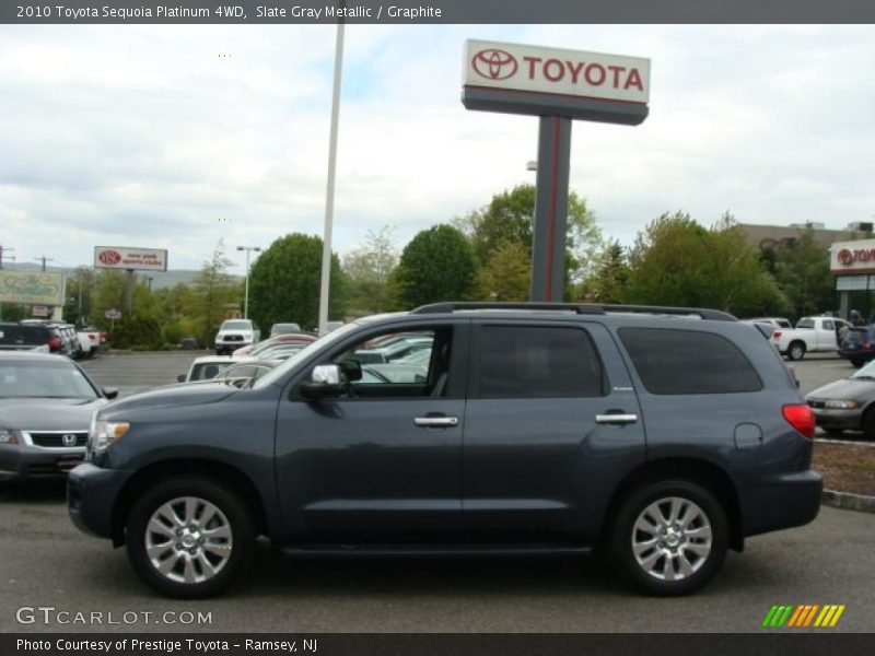 Slate Gray Metallic / Graphite 2010 Toyota Sequoia Platinum 4WD