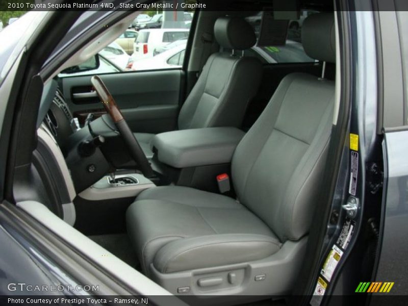 Slate Gray Metallic / Graphite 2010 Toyota Sequoia Platinum 4WD