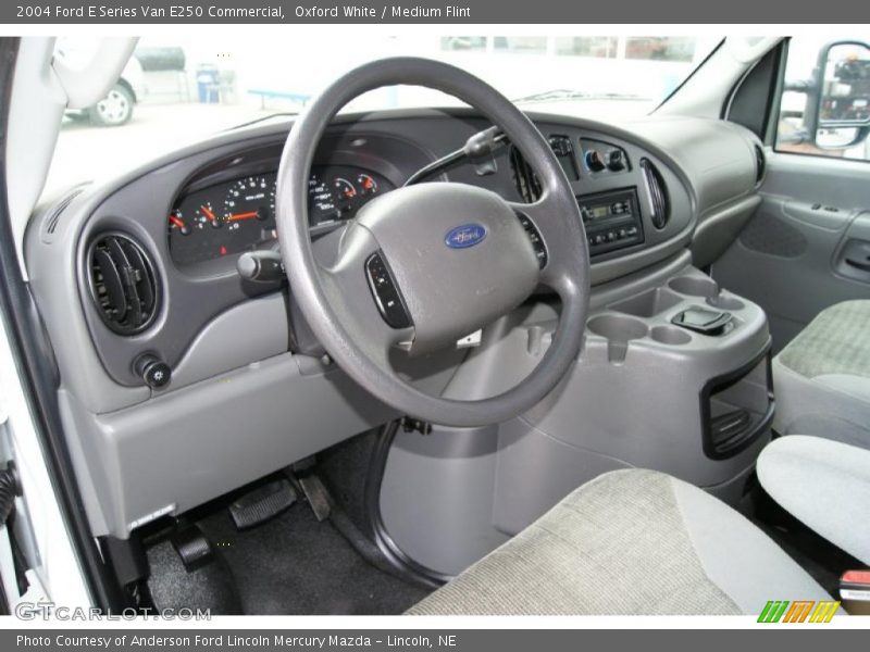 Oxford White / Medium Flint 2004 Ford E Series Van E250 Commercial