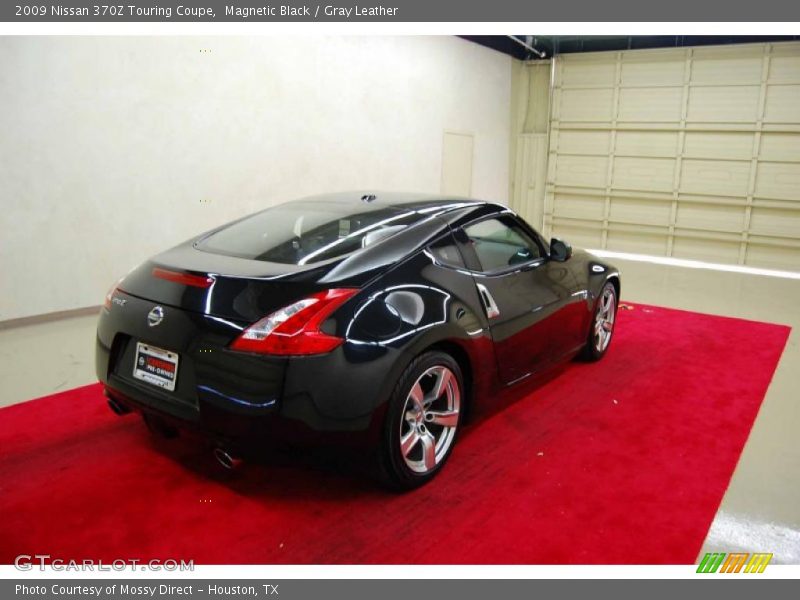 Magnetic Black / Gray Leather 2009 Nissan 370Z Touring Coupe