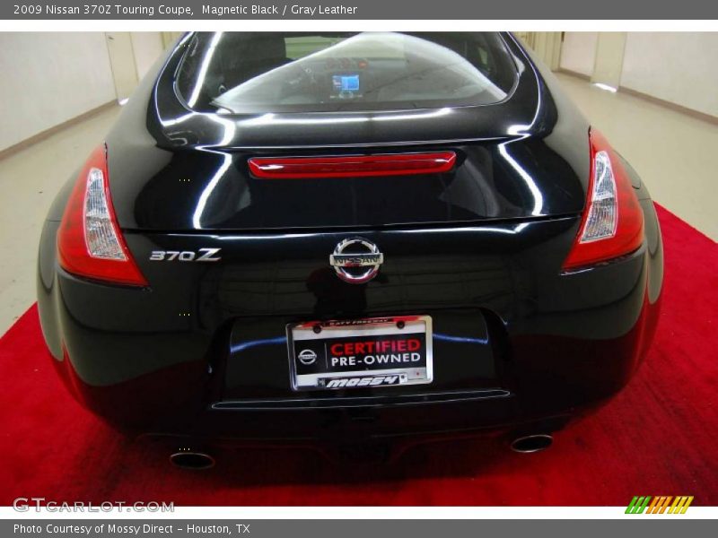 Magnetic Black / Gray Leather 2009 Nissan 370Z Touring Coupe