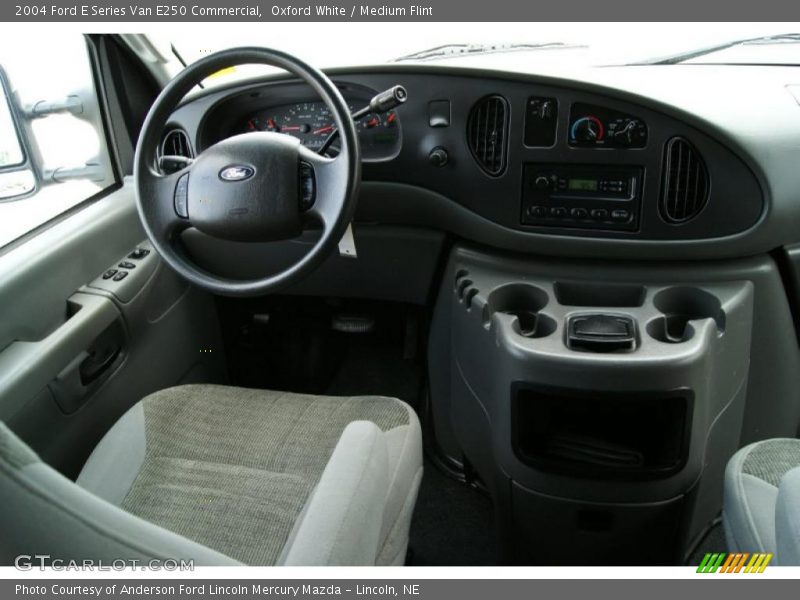 Oxford White / Medium Flint 2004 Ford E Series Van E250 Commercial