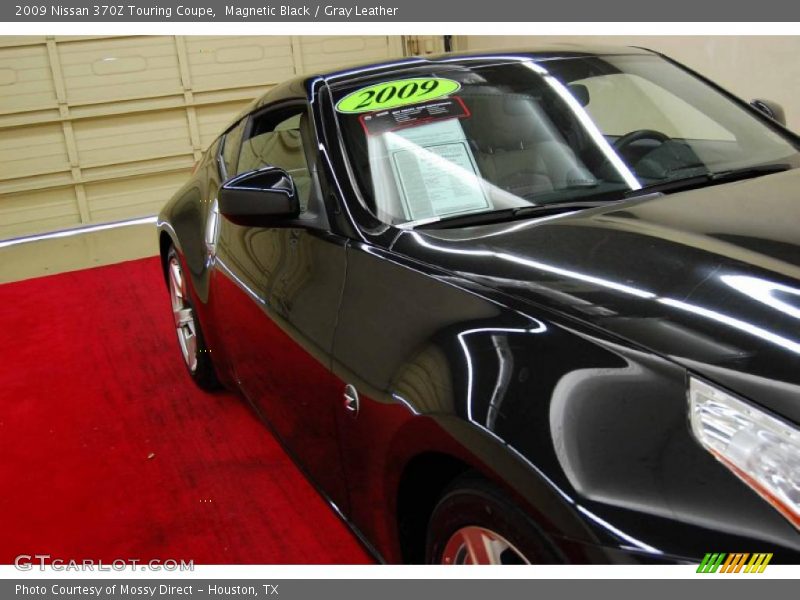 Magnetic Black / Gray Leather 2009 Nissan 370Z Touring Coupe