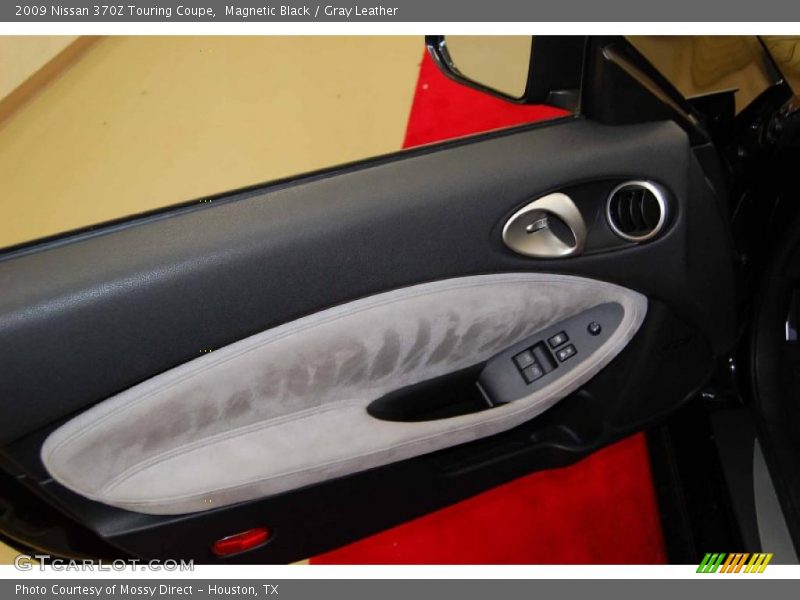 Magnetic Black / Gray Leather 2009 Nissan 370Z Touring Coupe
