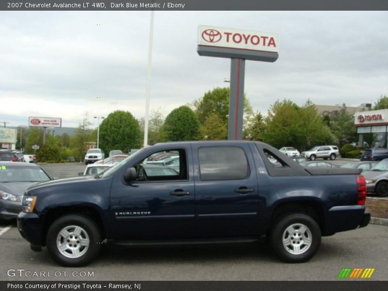 Dark Blue Metallic / Ebony 2007 Chevrolet Avalanche LT 4WD