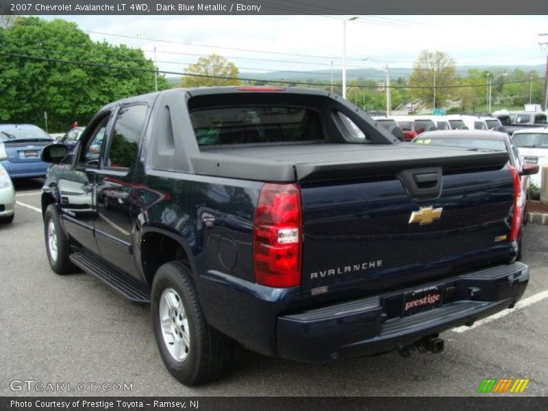 Dark Blue Metallic / Ebony 2007 Chevrolet Avalanche LT 4WD