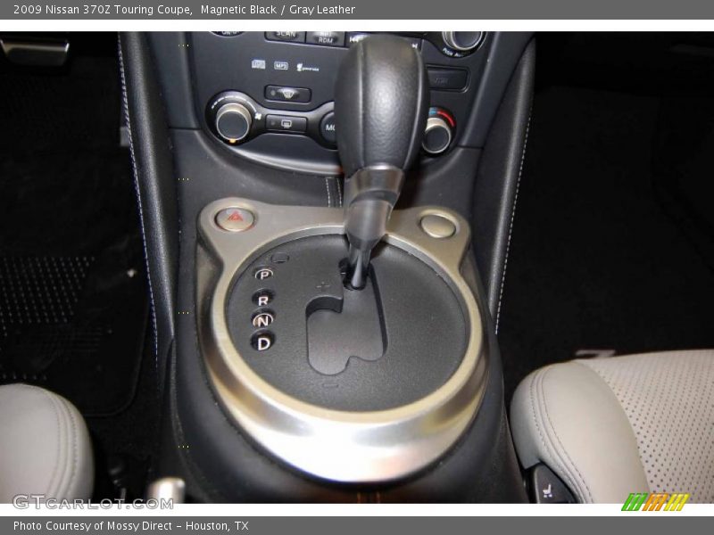 Magnetic Black / Gray Leather 2009 Nissan 370Z Touring Coupe
