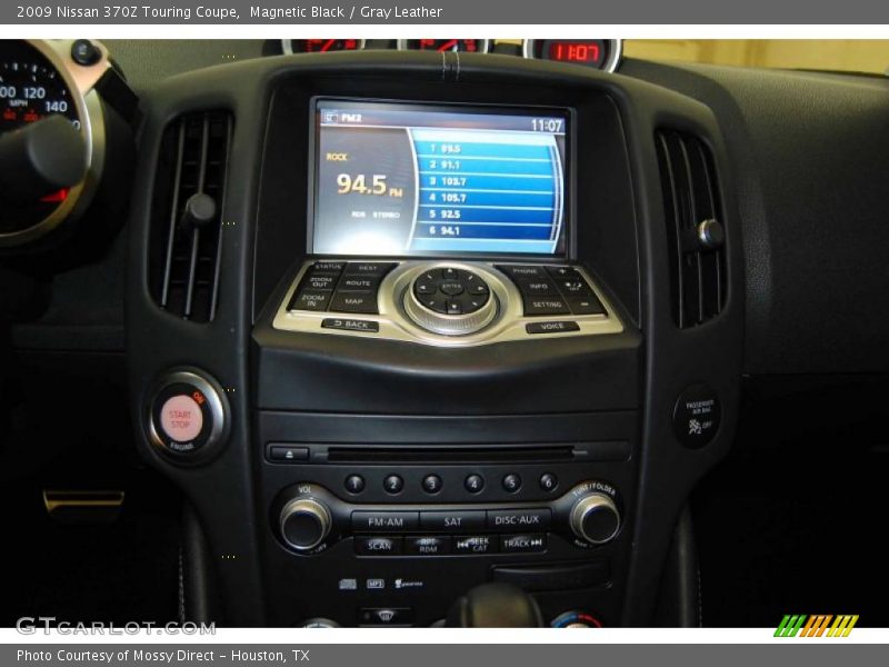 Magnetic Black / Gray Leather 2009 Nissan 370Z Touring Coupe