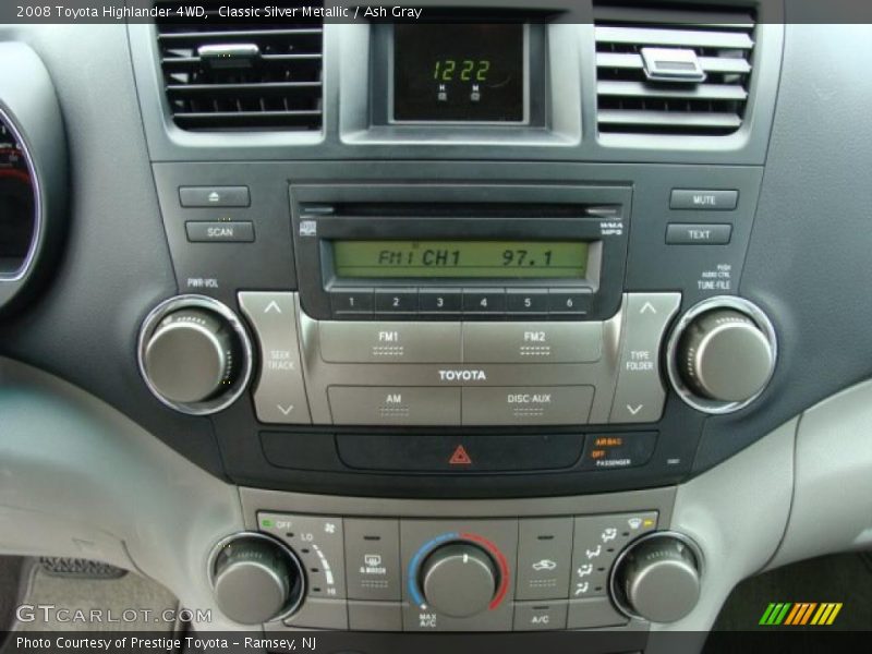 Classic Silver Metallic / Ash Gray 2008 Toyota Highlander 4WD