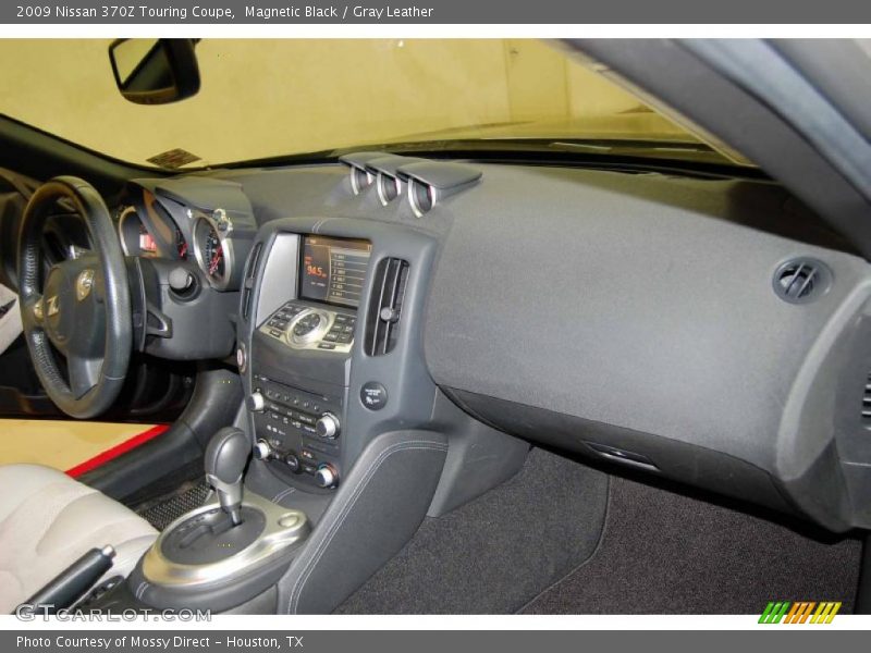 Magnetic Black / Gray Leather 2009 Nissan 370Z Touring Coupe