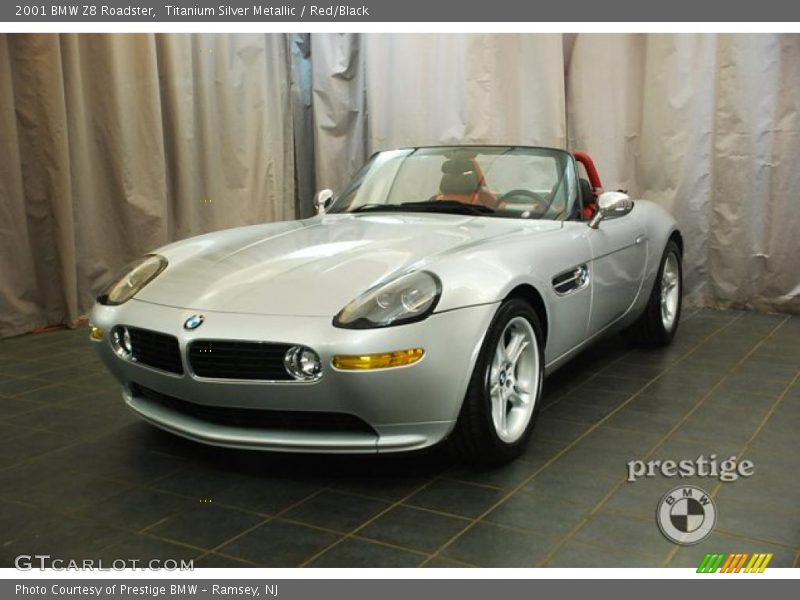 Titanium Silver Metallic / Red/Black 2001 BMW Z8 Roadster
