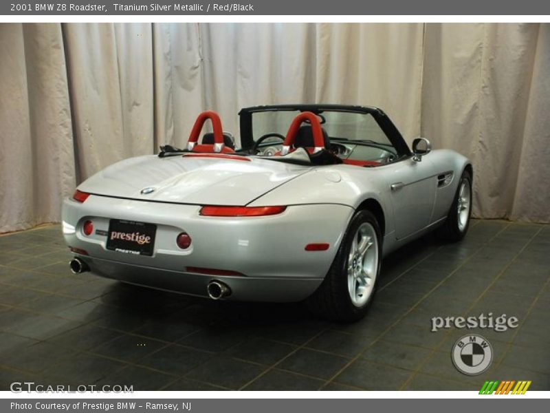 Titanium Silver Metallic / Red/Black 2001 BMW Z8 Roadster