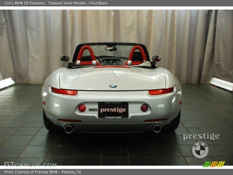 Titanium Silver Metallic / Red/Black 2001 BMW Z8 Roadster