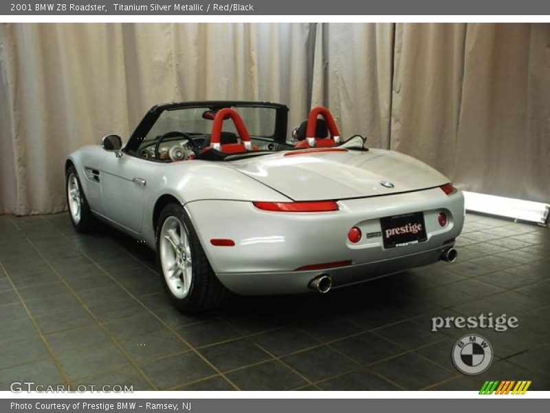 Titanium Silver Metallic / Red/Black 2001 BMW Z8 Roadster