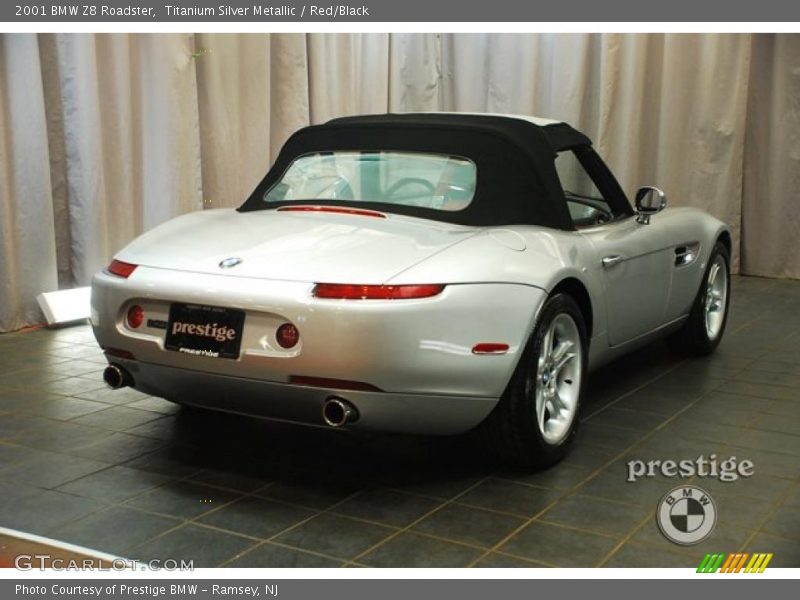 Titanium Silver Metallic / Red/Black 2001 BMW Z8 Roadster