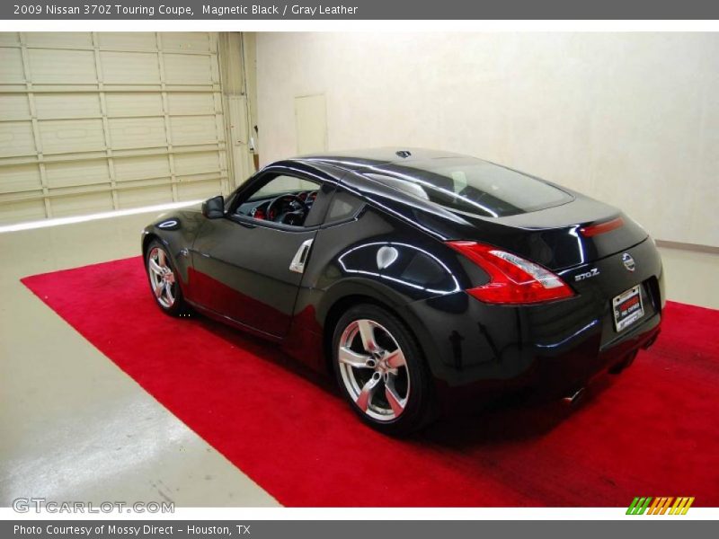 Magnetic Black / Gray Leather 2009 Nissan 370Z Touring Coupe