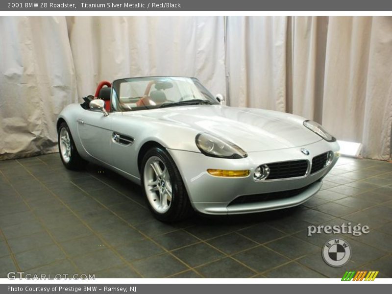 Titanium Silver Metallic / Red/Black 2001 BMW Z8 Roadster