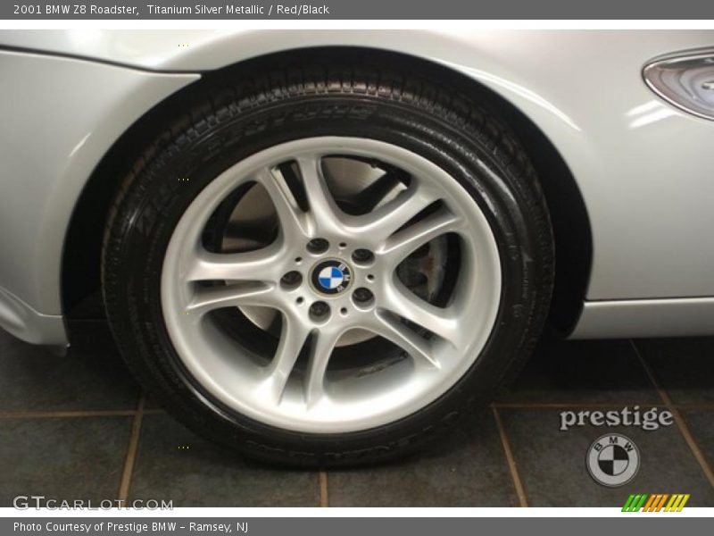 Titanium Silver Metallic / Red/Black 2001 BMW Z8 Roadster