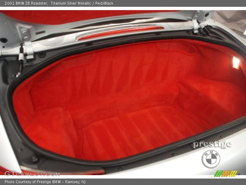 Titanium Silver Metallic / Red/Black 2001 BMW Z8 Roadster
