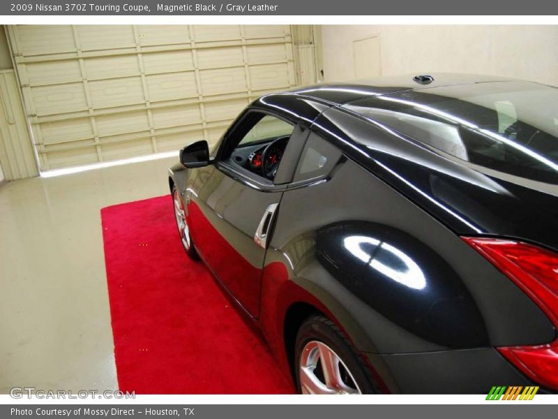 Magnetic Black / Gray Leather 2009 Nissan 370Z Touring Coupe