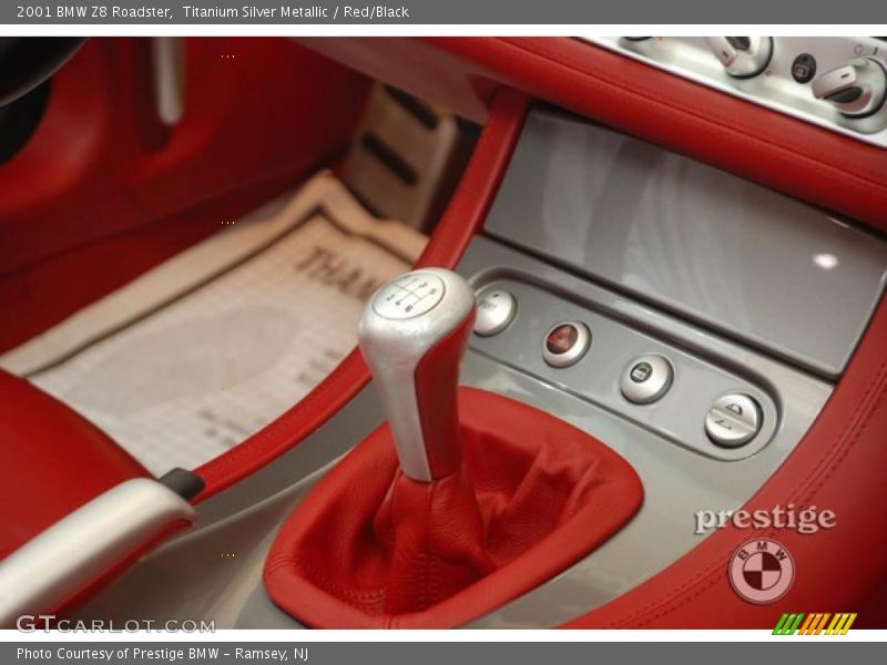 Titanium Silver Metallic / Red/Black 2001 BMW Z8 Roadster